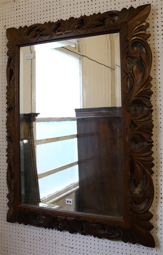 Carved Black Forest  frame mirror